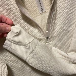 Cozy waffle knit Lulu 1/4 zip